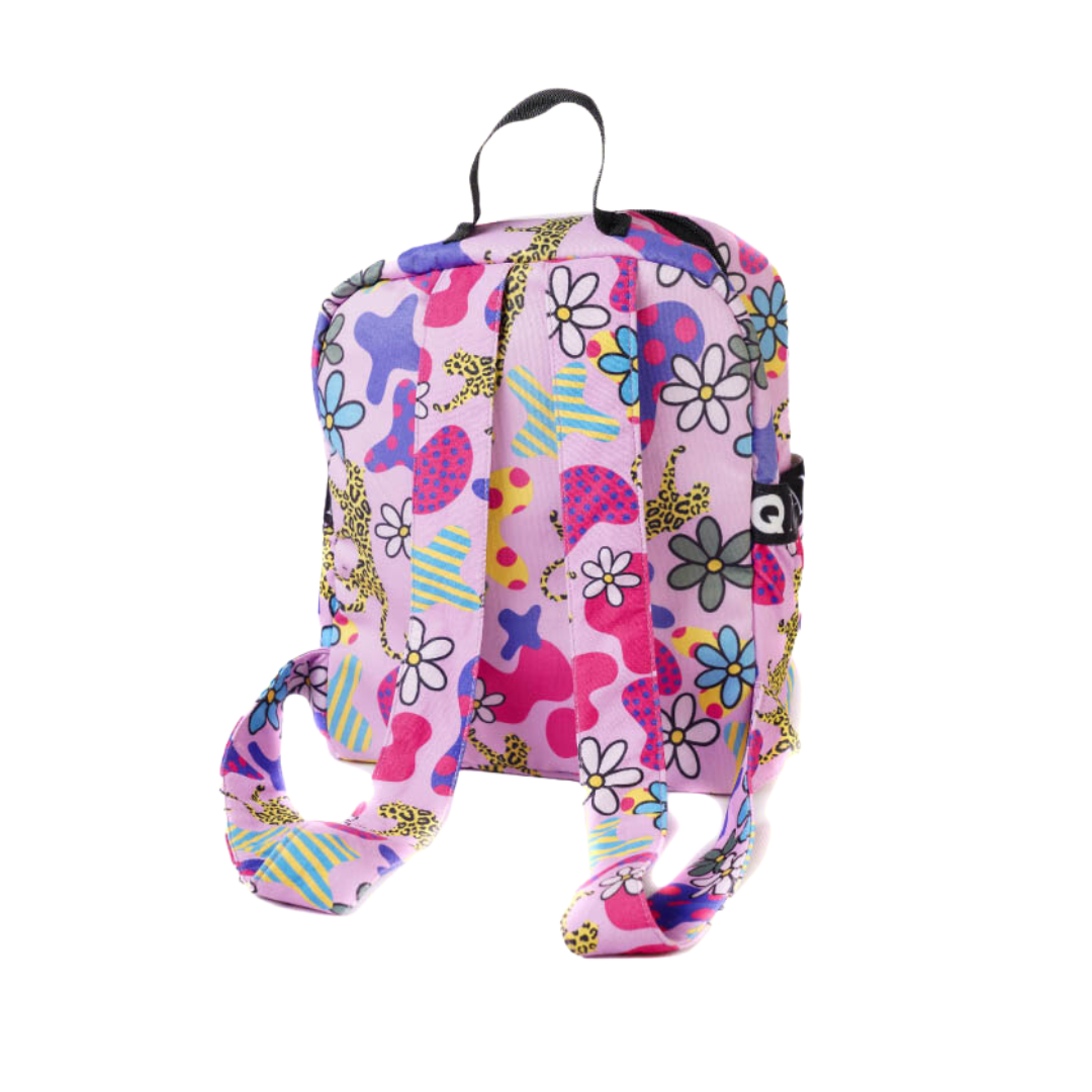 Stylish Paint me wild backpack with quilted pocket LQ Milano
